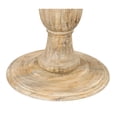 thumbnail image 4 of Pemberly Row Solid Mango Wood Pedestal Bar Table in Natural Finish, 4 of 5