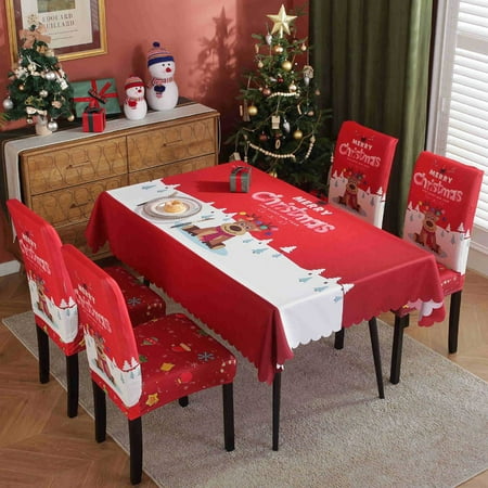 

Goory Christmas Tablecloth Rectangle Waterproof Table Cover Decorative Wedding Washable Cloths Xams Covers Kitchen Tablecloths Christmas Tablecloth M Tablecloth 55x71