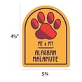 thumbnail image 2 of Me and My Alaskan Malamute Window Shaped Magnet, 2 of 3
