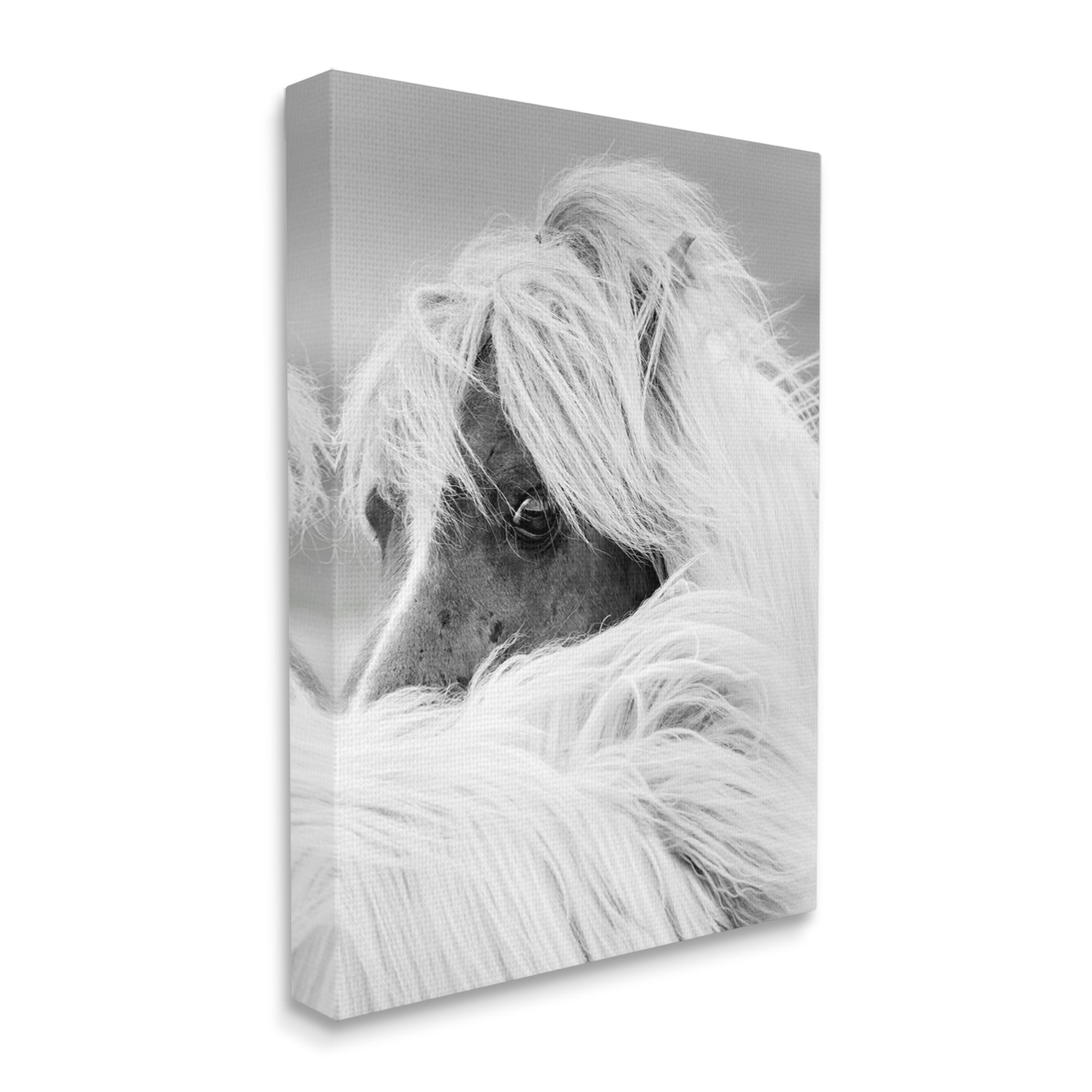 Stupell Industries Peering Horse Eyes Animals & Insects Photography Gallery Wrapped Canvas Art Print Wall Art, 24 x 30