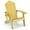 Yellow, variant on Costway Oversized Adirondack Chair,Patio Lounge Adirondack Chair with Adjustable Cup Holder Pink