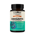 thumbnail image 3 of Grow Vitamin OmegaVita Fish Oil Capsules, 800 mg EPA, 600 mg DHA, Lemon Flavored, Sustainably Sourced, 30 Count, 3 of 6
