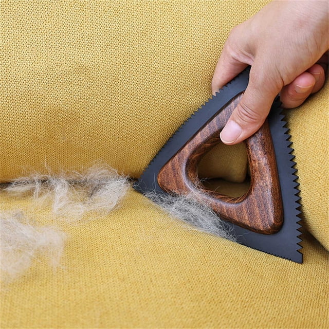 Herramienta para quitar el pelo de perros, rascador para perros, herramienta para quitar el pelo de perros para cachorros, de madera maciza, raspador para limpiar ropa, para quitar el cepillo.