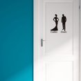 thumbnail image 5 of 2 uds hombre mujer baño cuarto de baño polvo habitación 1 WC calcomanía decoración del baño arte pared hogar niños dormitorio sala de estar Oficina decoración pegatinas Sailing Electrónica, 5 of 5