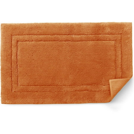 Canopy Cotton Plush Terra Cotta Bath Rug, 1 Each