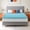 2 Inch/Blue, variant on Twin Size Memory Foam Mattress Topper, 2 Inch Mattress Pad with Cooling Gel Egg Crate Mattresses Top
