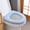Blue, variant on Thickened Toilet Seat Cushion with Carrying Handle, Complete Coverage Winter Warm Household Toilet Seat Removable Cushion and Toilet Seat Cover