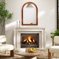 thumbnail image 4 of Gymax 24'' x 35'' Rustic Wall Mounted Decorative Mirror w/Solid Acacia Wood Frame, 4 of 10