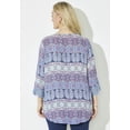 thumbnail image 2 of Catherines Women's Plus Size Lace Trim Gauze Blouse, 2 of 3