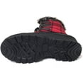 thumbnail image 3 of Women's Winter Snow Boots Flannel Plaid Faux Fur Insulated Lace up Shoes, 3 of 4