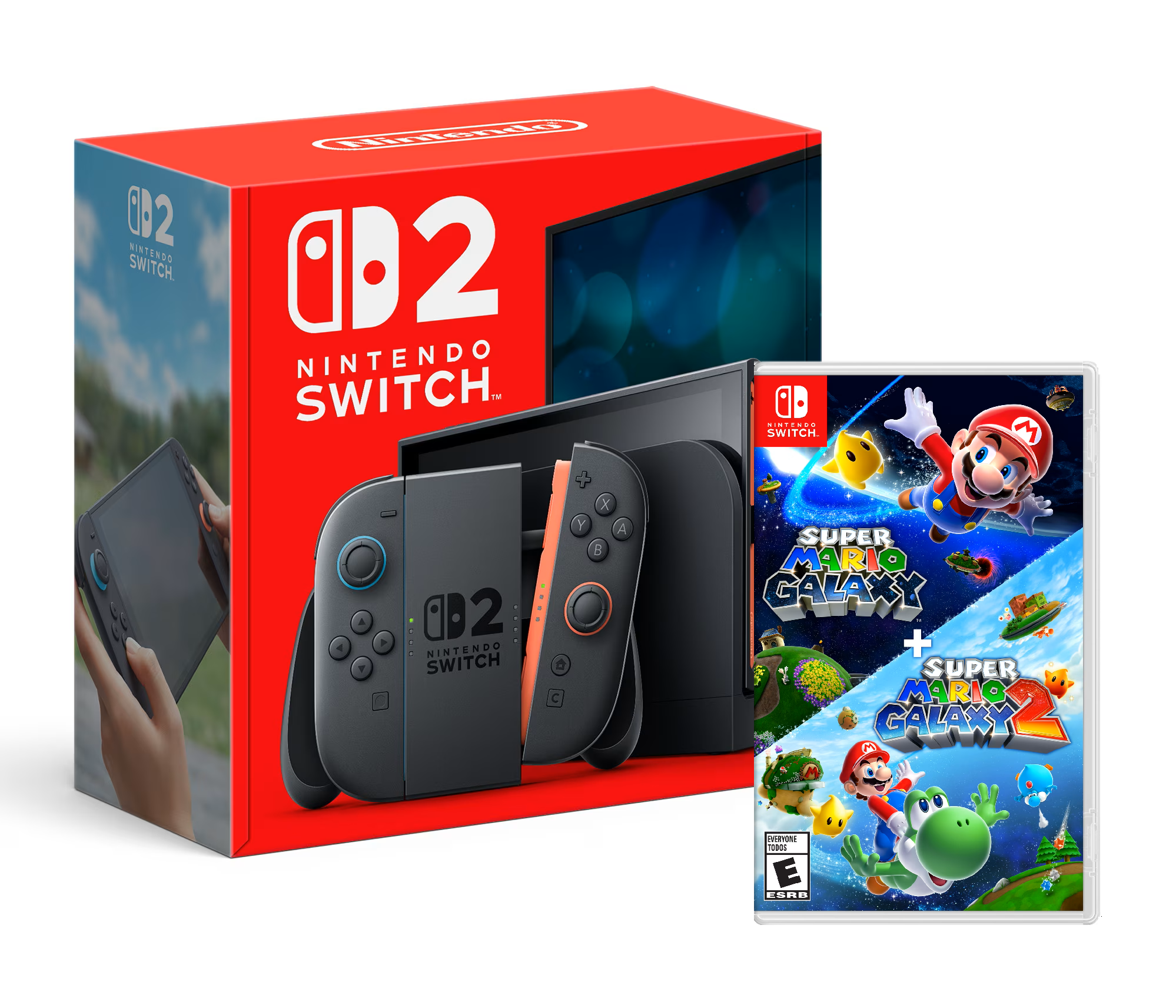 Nintendo Switch 2 + Super Mario Galaxy 1&2 Bundle