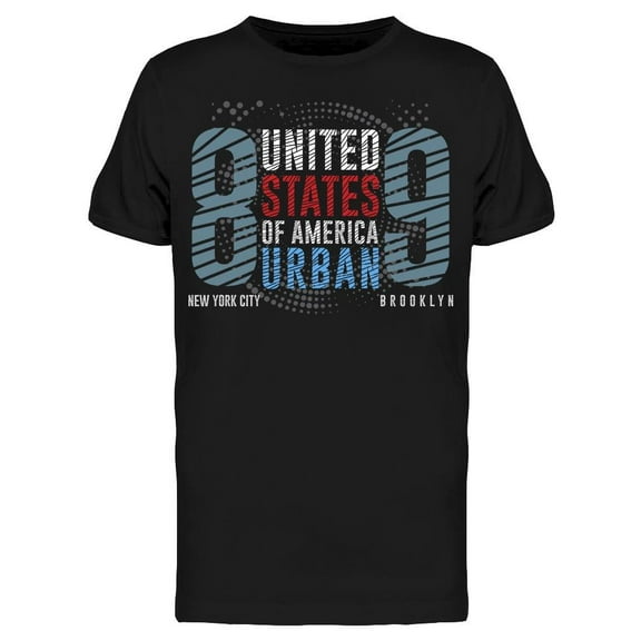 Usa Ny/brooklyn Urban T-Shirt Men -Image by Shutterstock, Male Small
