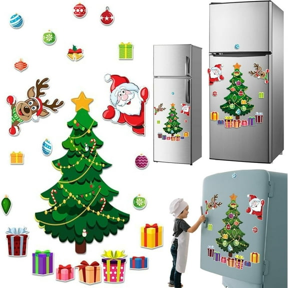 Magnetic Christmas Tree for Refrigerator, Christmas Refrigerator Magnets New