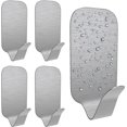 thumbnail image 1 of Paquete de 5 ganchos de pared autoadhesivos resistentes a la oxidación, ganchos de pared impermeables para colgar toallas, albornoces, abrigos, bolsos, llaves LingWen 8390615257725, 1 of 1