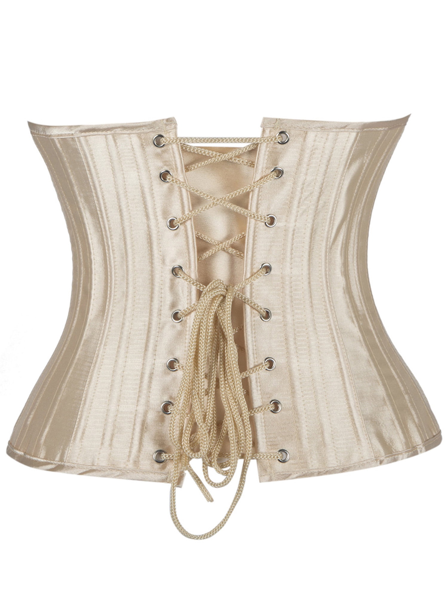 Women's Waist Training Corsets Underbust Heavy Duty 24 Steel Boned