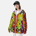 thumbnail image 5 of Kll Colorful Tie Dye Stained Glass 1 Print Men'S Women’s Upf 50+ Sun Protection Outdoor Hoodie Jacket Long Sleeve Fishing Hiking Performance Shirt- Medium, 5 of 8
