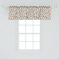 thumbnail image 2 of Ambesonne Cars Window Valance, Play Time Doodle, 54" X 18", Scarlet Teal Tan, 2 of 3