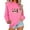 Pink Fall Fashion Must Haves, variant on Winter Saving Talove Long Sleeve Shirts for Women Funny Graphic Sweatshirt Fall Fashion Must Haves T Shirts Loose Fit Womens Tops Casual Plus Size Christmas Shirts