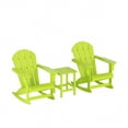 thumbnail image 5 of Polytrends  Laguna Hdpe All Weather Outdoor Patio Rocking Chairs With Side Table (3-Piece Set) Lime, 5 of 5