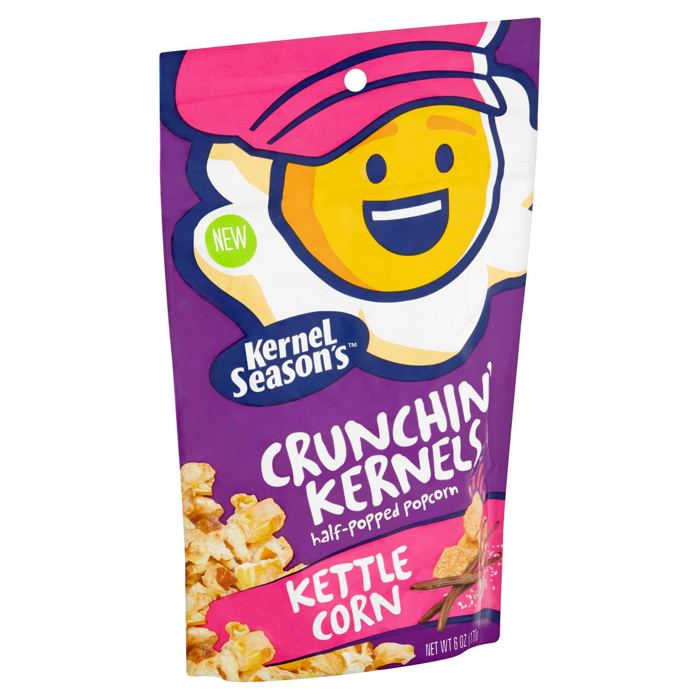 Kernel Season's Crunchin' Kernels Kettle Corn Half-Popped 6 oz, 6 pack - Walmart.com