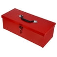 thumbnail image 2 of Shisuyan Metal Tool Box Small Parts Box Tool Storage Organizer Trailer Toolbox Chest Case For Home Garage Rv Truck Trailer Red, 2 of 9