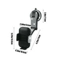 thumbnail image 3 of Car Phone Holder Mount, 360° Rotating Suction Cup Phone Stand for Dashboard or Windshield, Adjustable Universal Phone Holder for Navigation Video Calling, Stable Car Accessory for Driving, 3 of 6