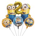 thumbnail image 1 of Película Minions serie decoración de fiesta de cumpleaños bandera pastel fiesta bandera bola combinación decoración de fiesta de cumpleaños globo Digital, 1 of 3
