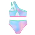 thumbnail image 5 of Ymyiu Teen Tankini Swimsuits Little Girls Two Piece Bikini Set Ruffle Adjustable Summer Beach Bathing Swimsuit Size 7-8 Years (Pink,7-8 Years), 5 of 6