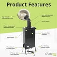 thumbnail image 3 of SalonPro Ionic Hooded Hair Dryer with Rolling Stand, 3 of 11