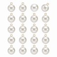 thumbnail image 1 of 20 piezas de botones redondos de perlas falsas de 16 mm, botones de repuesto para costura, pequeños botones para ropa, vestidos de novia y manualidades, color dorado, 1 of 7