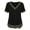 Army Green, variant on Womens Summer Shirts Casual V-Neck Short Sleeve Top Color Block Trim Layered Look Fashion Blouse Solid Color Contrast Shirt (Pink,XXL)