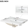 thumbnail image 5 of MIDODO 20" Small Bathroom Vanity with Sink, Modern  Wood Bathroom Cabinet with Paper Holder and Glass Door, 5 of 10