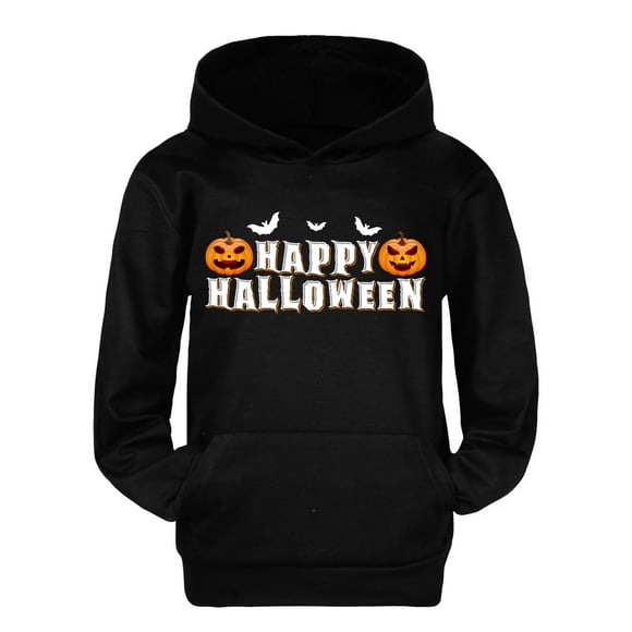 GDREDA Custom Hoodies Child Toddler Boys Girls Long Sleeve Cartoon Prints Warm Hoodie Pullover Tops Kids Sweat (Black,10-11 Years)
