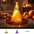 thumbnail image 7 of Light String,Battery Operated Witch Hat LED Garland With Spider Web Cutout Design,Shelf Table Accent Used For Teen Halloween Indoor Classroom Scene Arrangement(Purple), 7 of 7