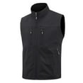 thumbnail image 4 of Arnsht Men's Summer Plus Size Lightweight Golf Vest Outerwear with Pockets Softshell Sleeveless Vest for Running Hiking Sports Black XXXXXL, 4 of 6