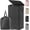 Black, variant on Triple Laundry Hamper with Lid and Removable Laundry Bags, Large Collapsible 3 Dividers Dirty Clothes Basket with Handles for Bedroom, Laundry Room, Closet, Bathroom, College, 180L White