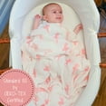 thumbnail image 3 of LollyBanks Ballet Swaddle Blanket 100% Muslin Cotton; 47 x 47 inches Soft Breathable Muslin Baby Swaddles for Girls, Baby Care Essentials, Registry and Gift, 3 of 6