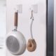 thumbnail image 5 of Fiudx Ganchos Magnéticos, Diseño Adhesivo Fuerte, Instalación Sin Taladros, Material Plástico Resistente, Organizador de Cocina y Baño, Solución para Ahorrar Espacio, Juego de Dos, 5 of 6