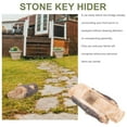 Miangastore Outdoor Key Hider Fake Rock Resin Stump Secret Safe