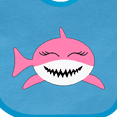 thumbnail image 4 of Inktastic Cute Pink Shark Boys or Girls Baby Bib, 4 of 4