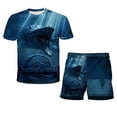 thumbnail image 1 of Conjuntos de ropa de dominio del mundo Jurásico para niña pequeña, camisetas, pantalones, traje para niños, traje de verano de manga corta, disfraz para bebés y niños 7T Gao Jinjia LED, 1 of 2