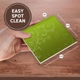 thumbnail image 7 of 3drose, Stylish Swirl Green, Set of 4 Ceramic Tile Coasters, 7 of 7