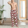 thumbnail image 2 of Zufioo Cute Baseball Mens Pajama Pants Sleep & Lounge Pants Sleepwear Pants(Available in Big & Tall)-Large, 2 of 6