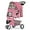 Pink Polka Dots, variant on Cat Dog Stroller,3-Wheels Pet Stroller for Medium/Puppy Dogs 30 Lbs, Cat Strollers for 1 Cats, Foldable Dog Stroller with Storage Basket and Cup Holder, Breathable Mesh Pink Polka Dots