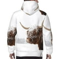 thumbnail image 3 of Bingfone Yak Men's Drawstring Hoodie Long Sleeve Pocket Sweatshirts-Large, 3 of 6