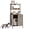 Gray, variant on 70" Modern Cat Litter Box Enclosure Furniture, Self-Cleaning Robot Litter Cabinet with Built-in Power Outlet & Storage Shelves, Lockable Hidden Cat Washroom for Living Room Bedroom
