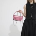thumbnail image 1 of Bolso Cruzado Mujer Hombro Transparente Con Cadena Casual Pu Cu Cuero Pequeña Billetera Jalea Compras Bolsas, 1 of 9