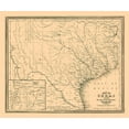 thumbnail image 2 of Williams 30x26 Black Ornate Wood Framed with Double Matting Museum Art Print Titled - Texas - Williams 1845, 2 of 4