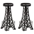 thumbnail image 1 of vidaXL Bar Stools 2 pcs 40x40x76 cm Real Leather, 1 of 4
