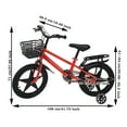 thumbnail image 2 of Vintage Kids Bike with Training Wheels & Basket Kid Bike for 3+ Years Old, 2 of 7